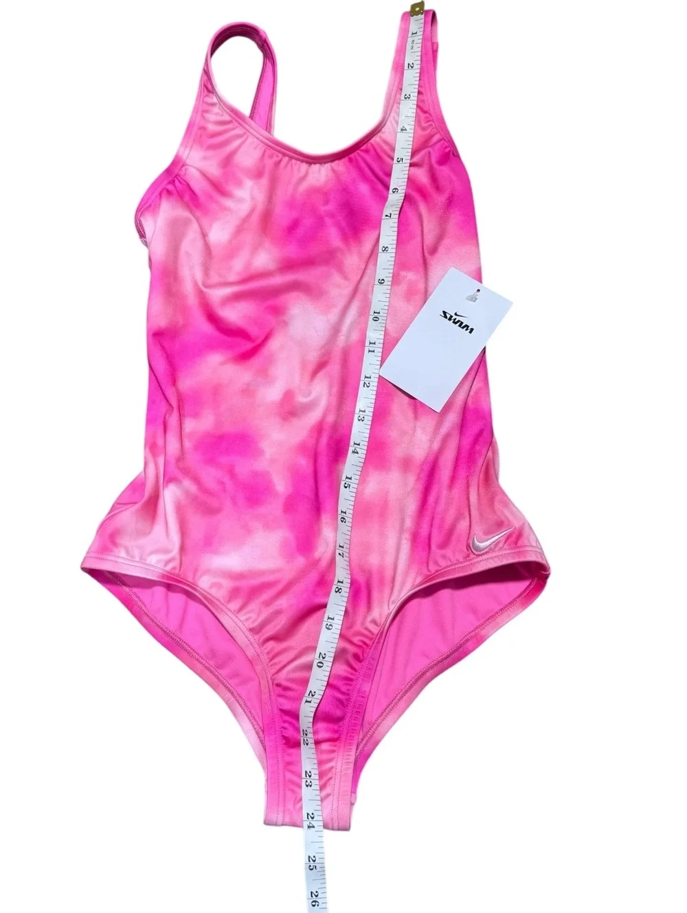 Nike Girls One Piece Swimsuit Size L Pink Tie Dye NESSG722 NWT $48